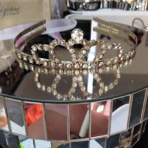 Sparkling Silver Rhinestone Tiara
